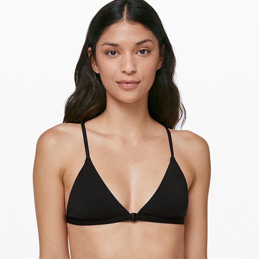 NWT Lululemon Simply There Triangle Bra L Green